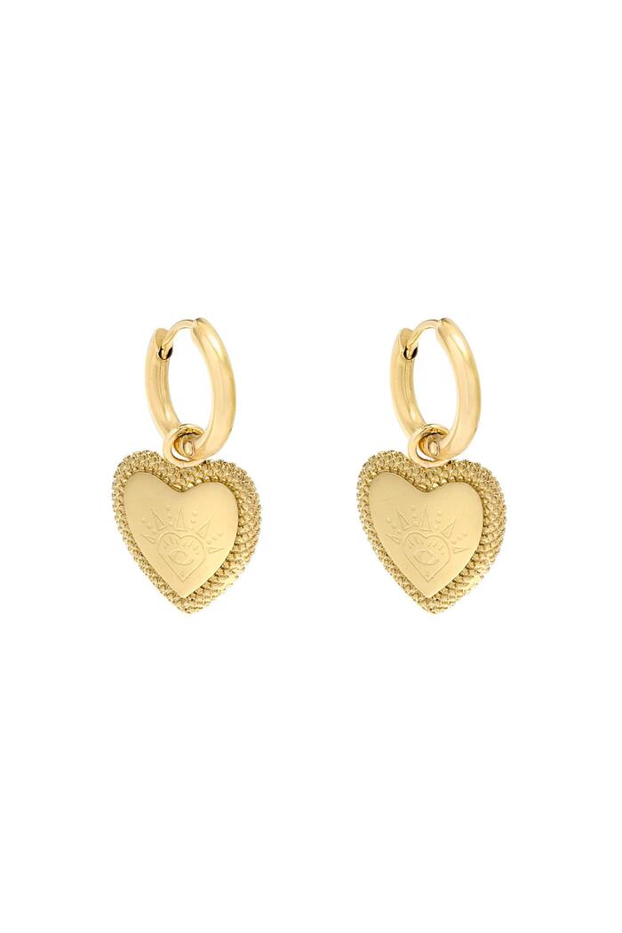 Ohrringe Heart with Vision Gold Metall 